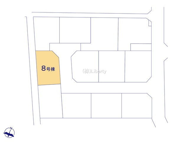 古河市女沼　新築戸建　8号棟の区画図