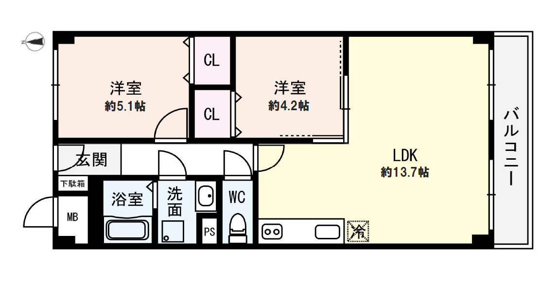 メゾン舞子ショアーの間取り