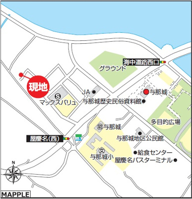 【地図】 | うるま市与那城Ⅱ（全2棟）ラスト1号棟 | 地図♪