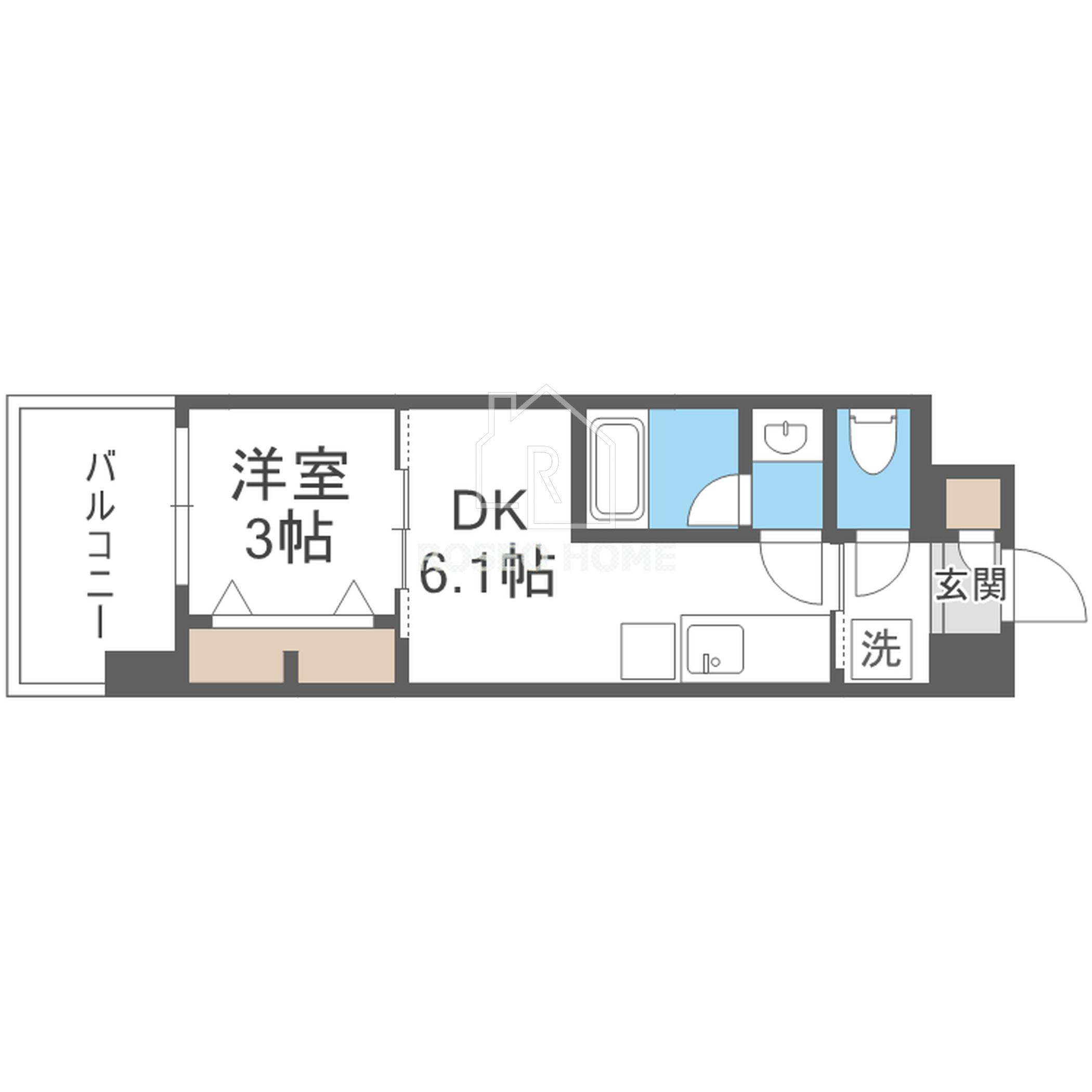 Dimora難波の間取り
