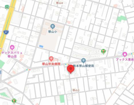 よかタウン／中央区帯山３丁目１期／１号棟の地図