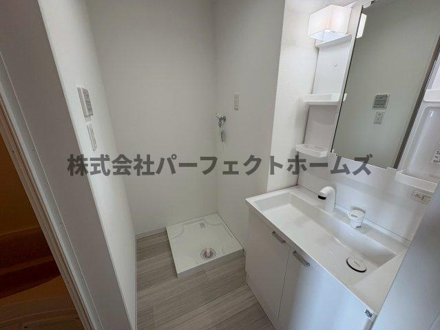 アート星田駅前の洗面所|コンパクトで使いやすい洗面所