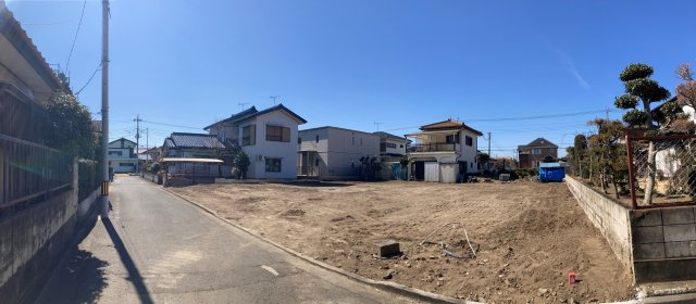 【前面道路含む現地写真】 | リナージュ高崎市倉賀野町24-1期ー① | 建築前現地