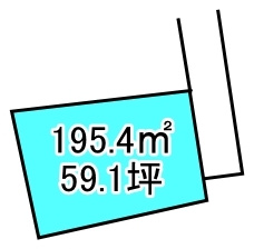 神郷1丁目　売土地の区画図