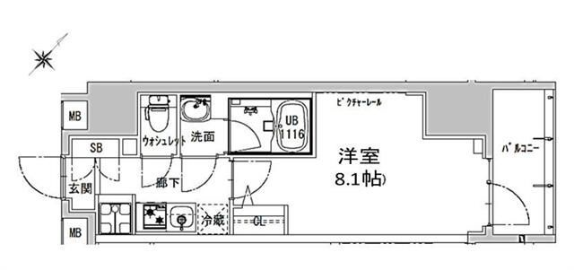 Ｓ－ＲＥＳＩＤＥＮＣＥ神田ａｖａｎｃｅの間取り