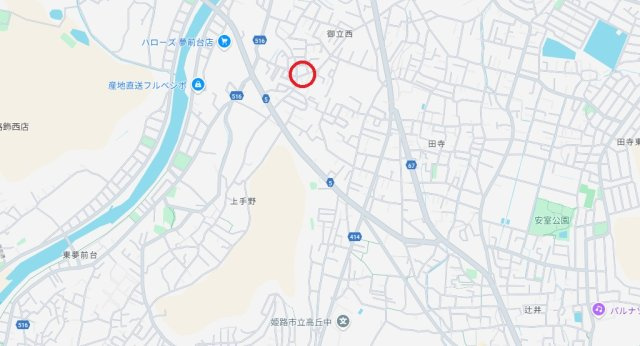 姫路市御立西3丁目　　中古戸建の地図