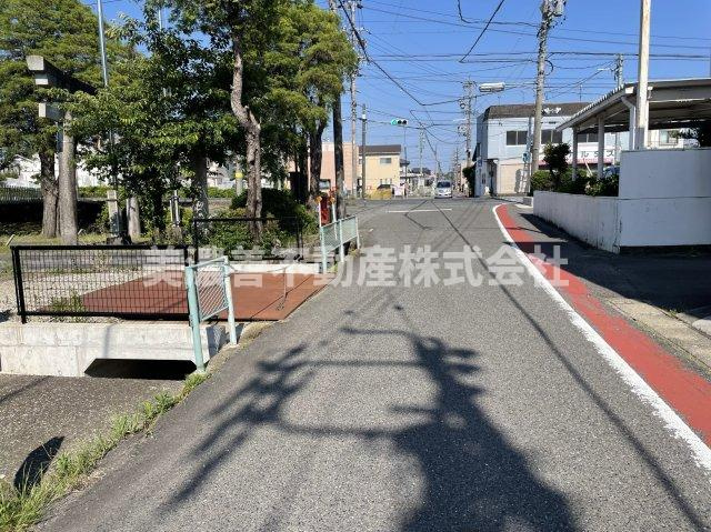 ６５５１２　瑞穂市只越土地の前面道路含む現地写真