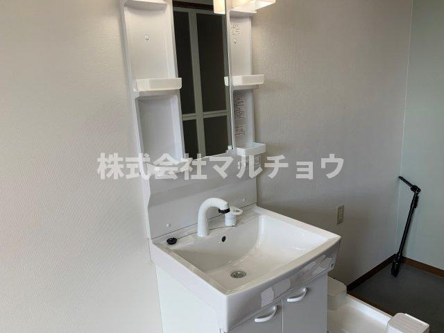 ミライビルの洗面所|スペースが確保できる洗面所です