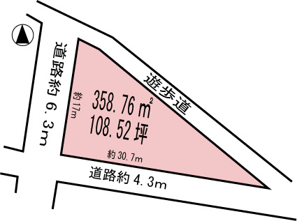 各務原市蘇原外山町２丁目の土地図