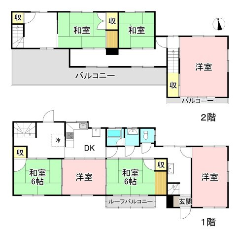 各務原市蘇原外山町２丁目の間取り