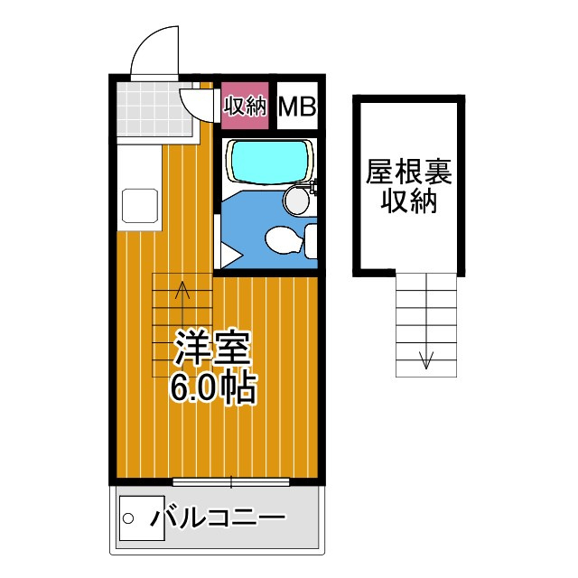 ロイヤルハイツ川西の間取り
