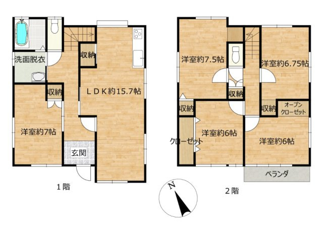 「5LDKリフォーム済み・ロフト付き！」高知市弥生町　中古一戸建ての間取り|土地面積100.20㎡　建物面積114.68㎡　5LDK
