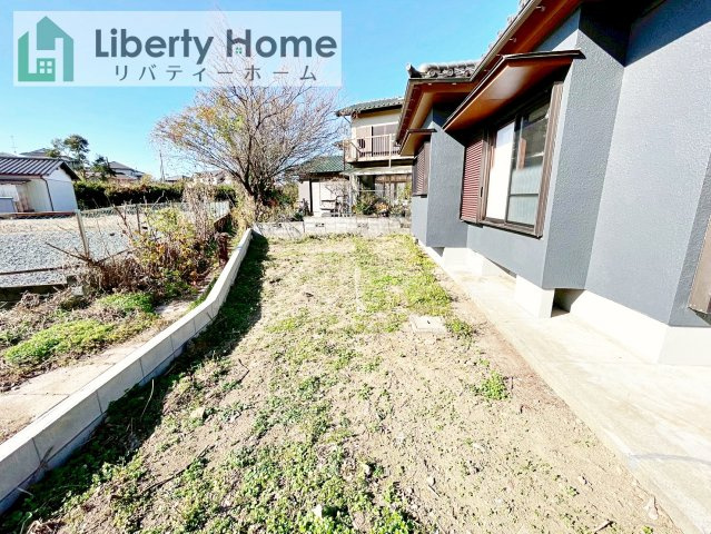 笠間市東平1期　中古戸建の庭