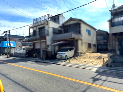【前面道路含む現地写真】 | 堺市東区北野田　新築戸建 | 小中学校も近く、子育てファミリーにも嬉しいエリアです。（2025年6月撮影）