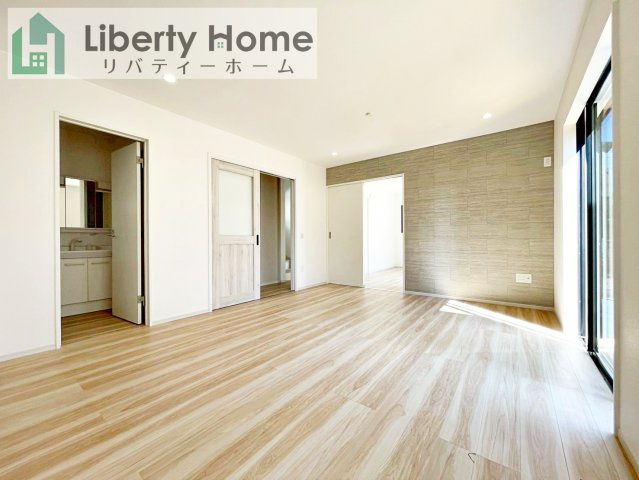 牛久市田宮町26期　新築戸建　１号棟の居間・リビング