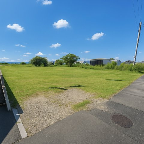 COLORSグリーンヒル草津市下笠町限定１区画の前面道路含む現地写真