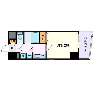 プレサンス泉シティアークの間取り