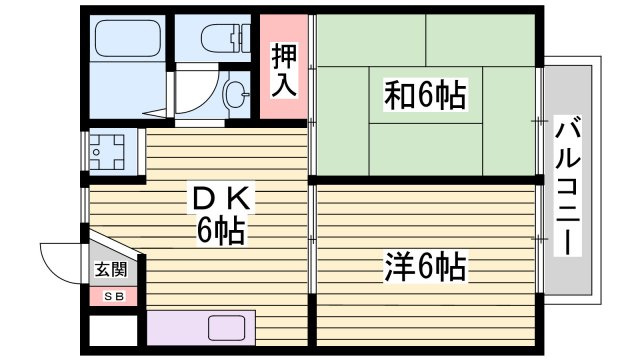 グリーンハイツ赤羽の間取り