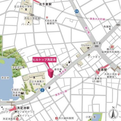 【地図】 | ヒルトップ洗足池