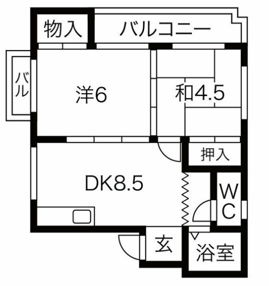 JSC高石の間取り