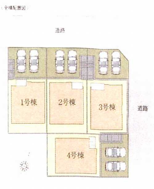 藤沢市大庭7期　新築戸建全4棟　2号棟の区画図