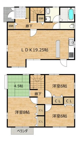 【商談中】リフォーム済中古戸建　不破郡垂井町綾戸　平成7年築の間取り