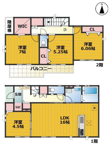 名古屋市下之一色町8期｜名古屋市の戸建ならホームアップの区画図
