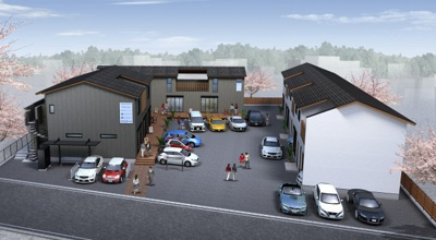 【外観パース】 | BlssomTerrace（Ⅱ期） | 完成イメージパース