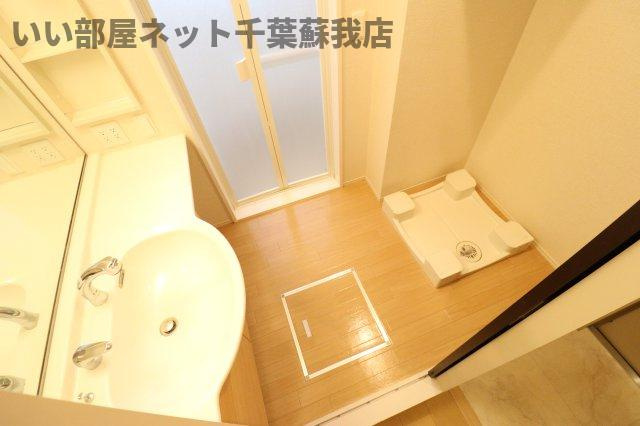 ファミーユの洗面所|スペースが確保できる洗面所です