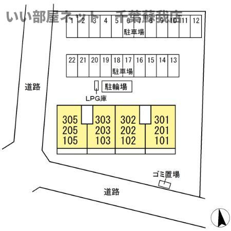 ファミーユの区画図