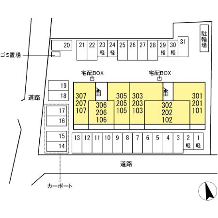 ランドマークの区画図