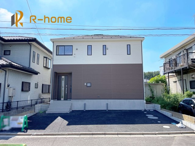 つくば市中別府第1　新築戸建て　1号棟の外観|建物完成いたしました！ご予約で『平日』や『夕方』などでもご見学可能です！