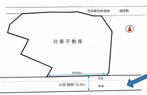 阪南市貝掛　貸土地