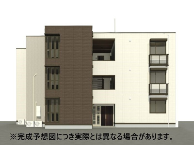 【外観】 | D-ROOM半道橋 | 建物外観パース正面