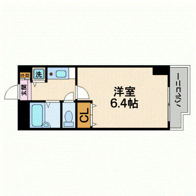 明石市小久保１丁目の賃貸マンションの間取り