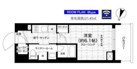 ステージファースト千葉中央の間取り