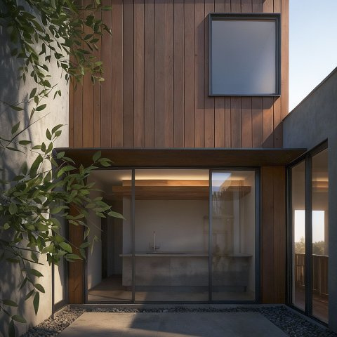 長岡京市今里細塚の完成予想図|中庭部分イメージパースになります！