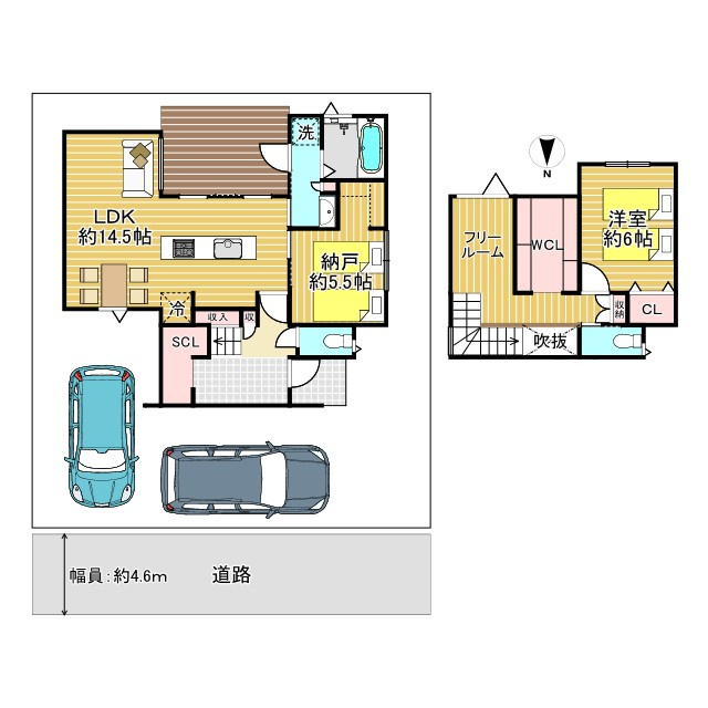 長岡京市今里細塚の参考プラン|建物参考プラン例