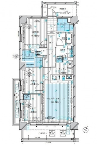 グランカーサ北浦和の間取り|
