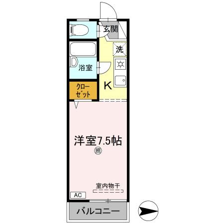 コーポエルムの間取り
