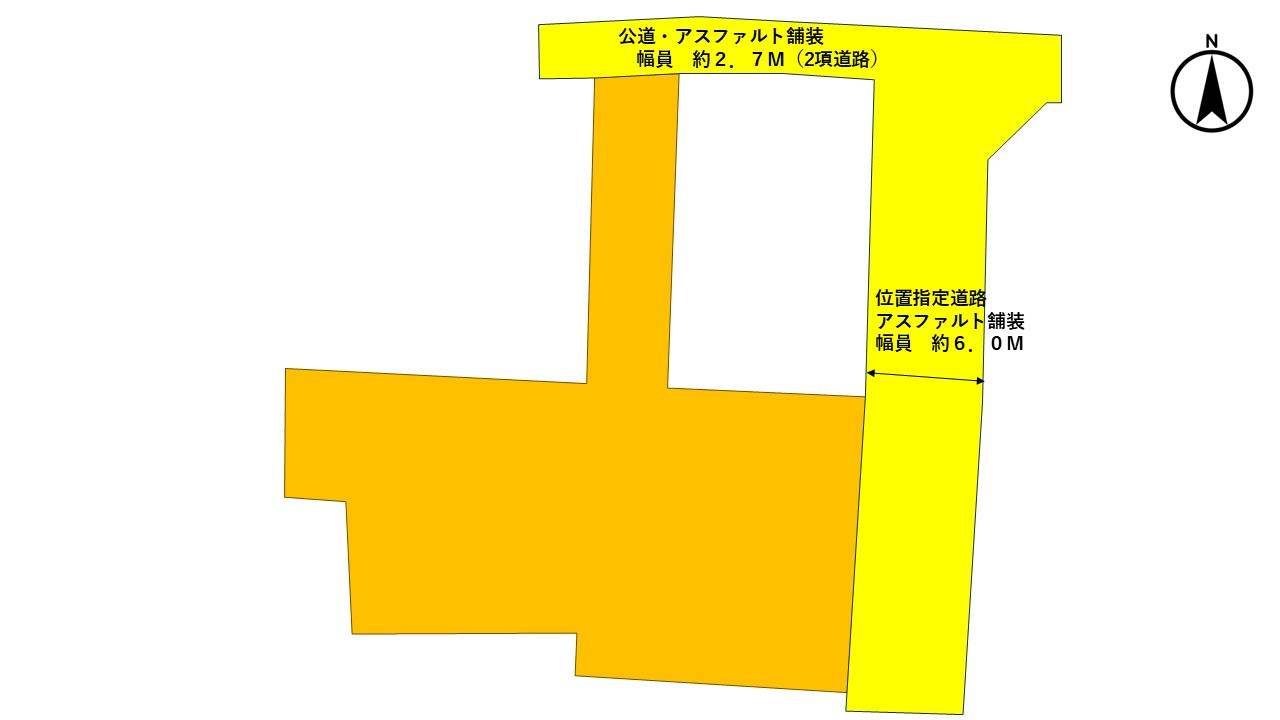☆建築条件なし☆注文住宅☆☆二方向道路・石岡市若松３丁目の土地図|２方向道路で、注文住宅の設計にも自在に対応できる、ゆとりの１３８坪。お車好きのお客様や、家庭菜園をお望みのお客様もご検討ください。詳細の寸法等はお問い合わせください♪
