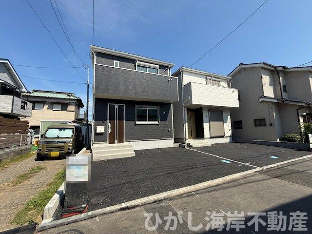 茅ヶ崎市萩園　新築戸建　全２棟の前面道路含む現地写真|現地外観