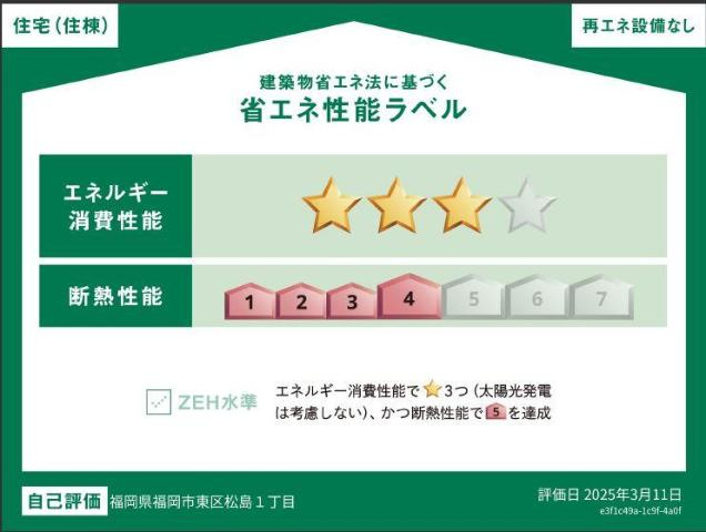 セラヴィ箱崎の外観|省エネ性能ラベル