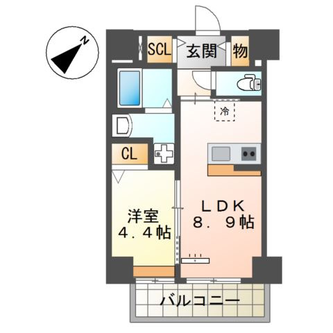 セラヴィ箱崎の間取り