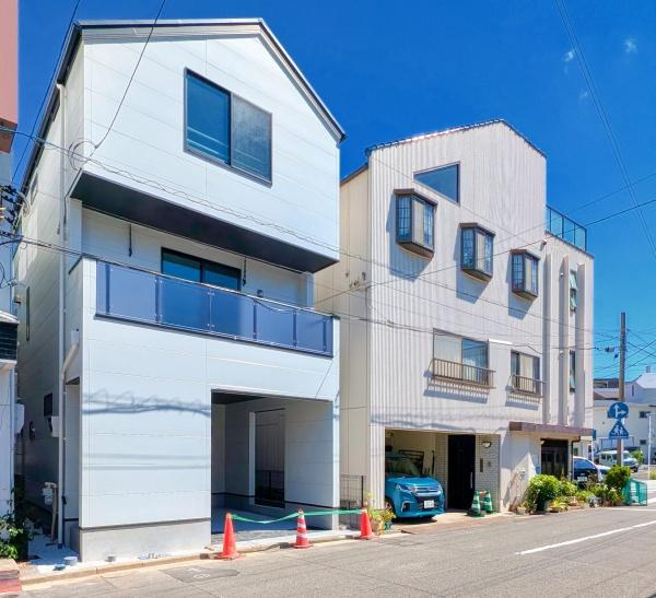 横浜市西区戸部町３丁目の新築一戸建の外観|周辺は落ち着いた街並み。
是非一度、現地へお越しください。
