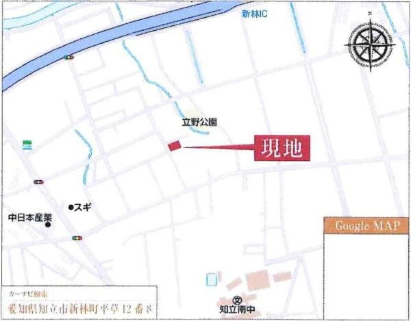 知立市新林町　全3棟・1号棟のその他|交通アクセス図です。