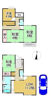 【間取り】 | 川西市鼓が滝3丁目　中古一戸建て