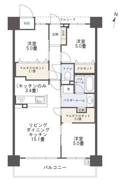 アルファスマート神辺Ⅲの間取り