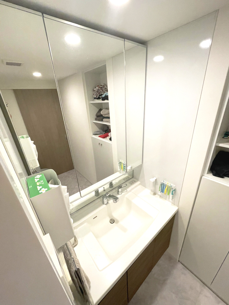 アルファスマート神辺Ⅲの独立洗面台