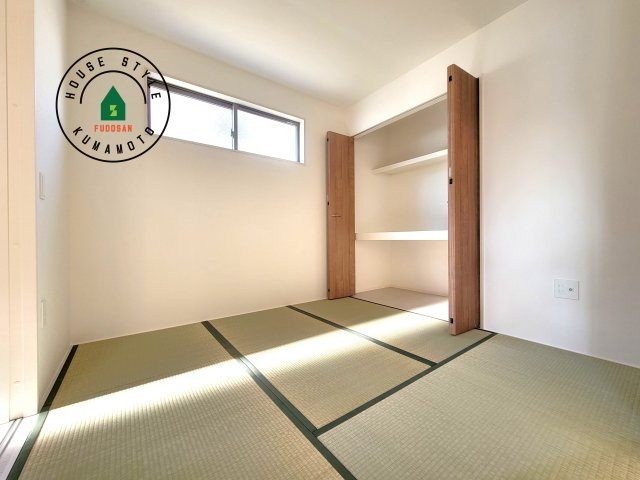 熊本市東区東京塚町第1-2棟（1号棟）　の内観：施工例|柔らかい畳が心地よい和室